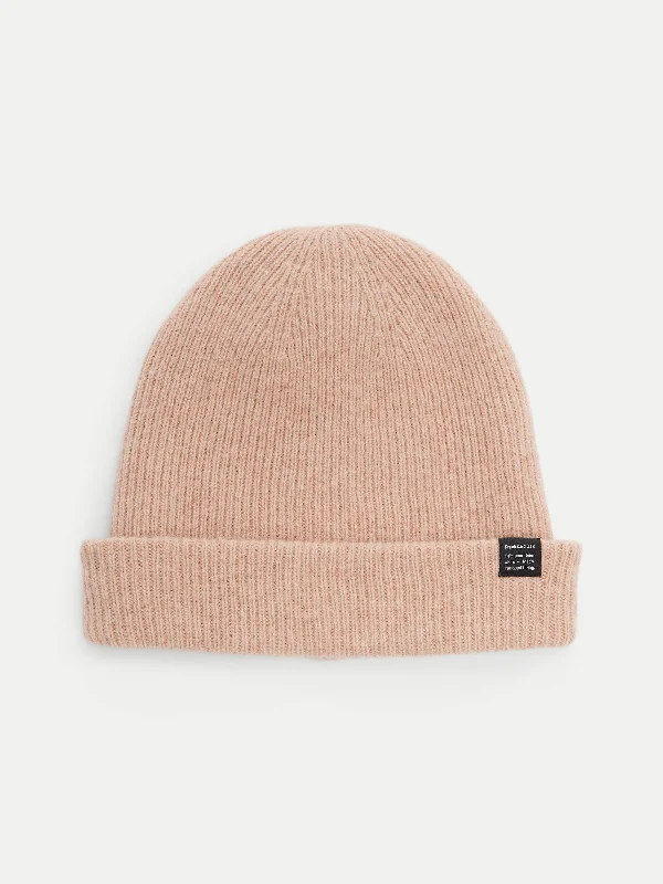 The Yak Wool Beanie in Blush Pink