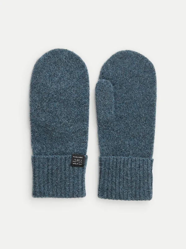 The Yak Wool Mittens in Slate