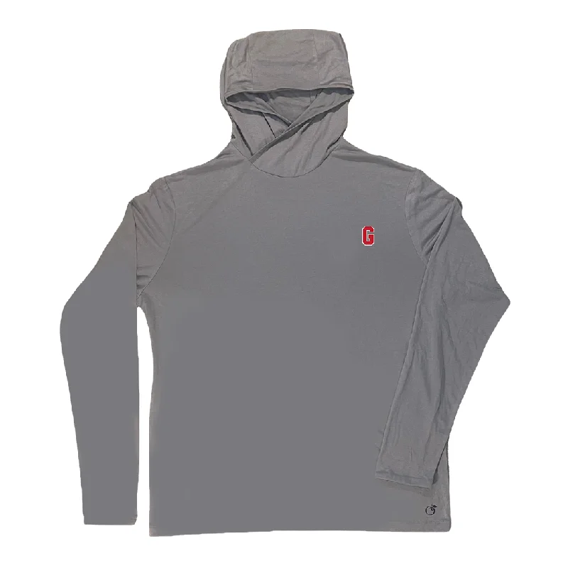 Gray UGA Lightweight Performance Hoodie