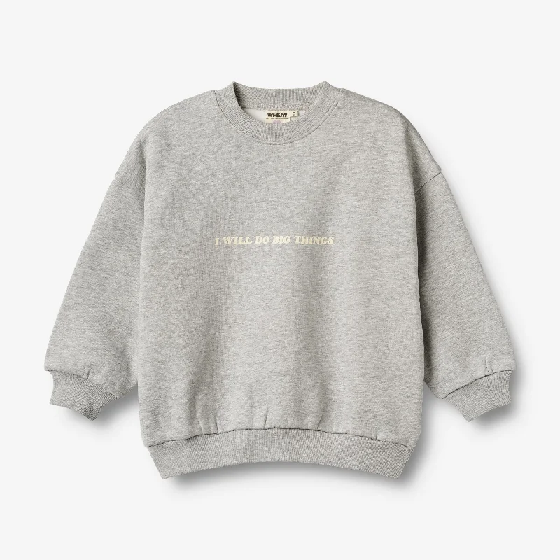 Wheat x Pernille Teisbæk | Crewneck Allo - grey melange