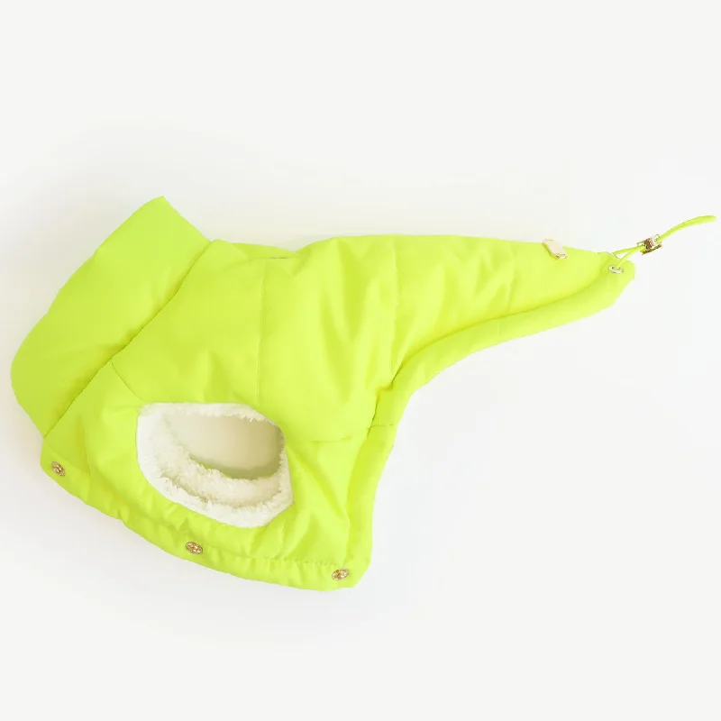 LCB Puffer Jacket - Neon Yellow