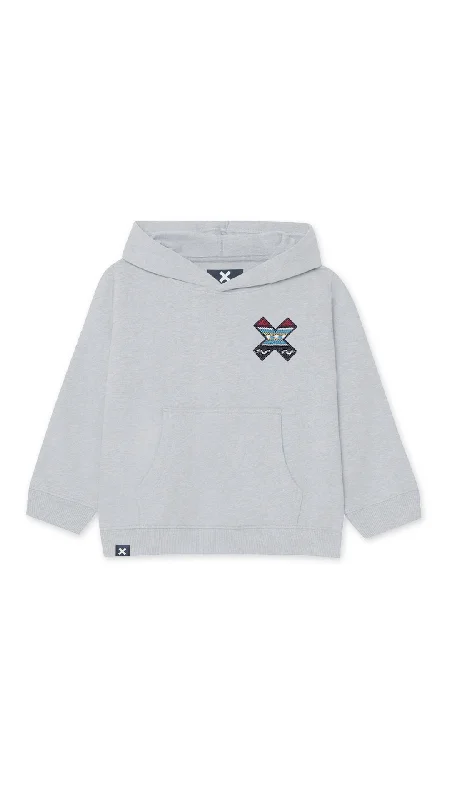 HOODIE KIDS CLASSIC LIGHT GREY MELANGE