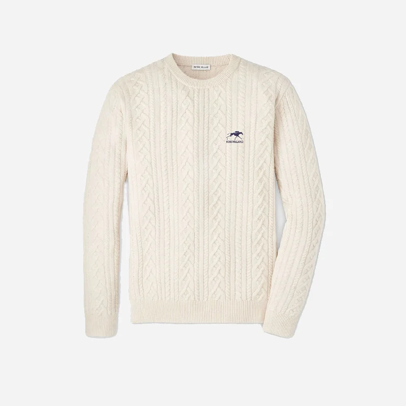 Peter Millar Keeneland Men's Crescent Ridge Cable Crewneck