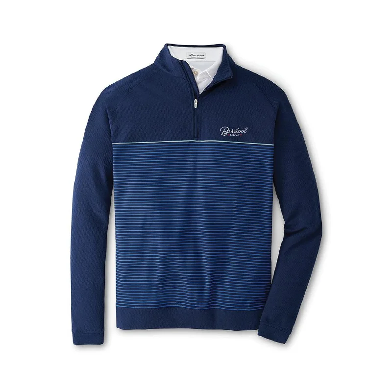 Peter Millar x Barstool Golf Perth Engineered Stripe Performance Quarter-Zip