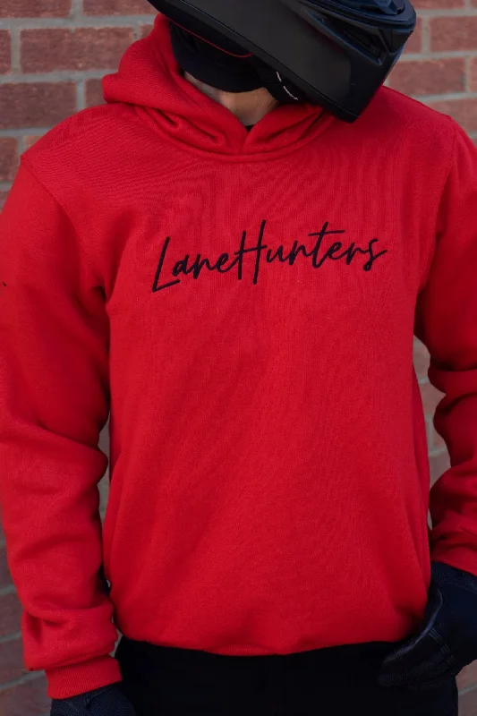 Red Hoodie With Inserts for Protectors