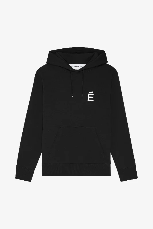 REGULAR HOODIE É WHITE BLACK