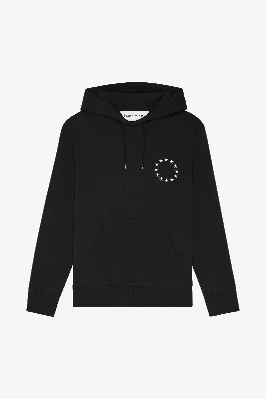 REGULAR HOODIE EUROPA BLACK