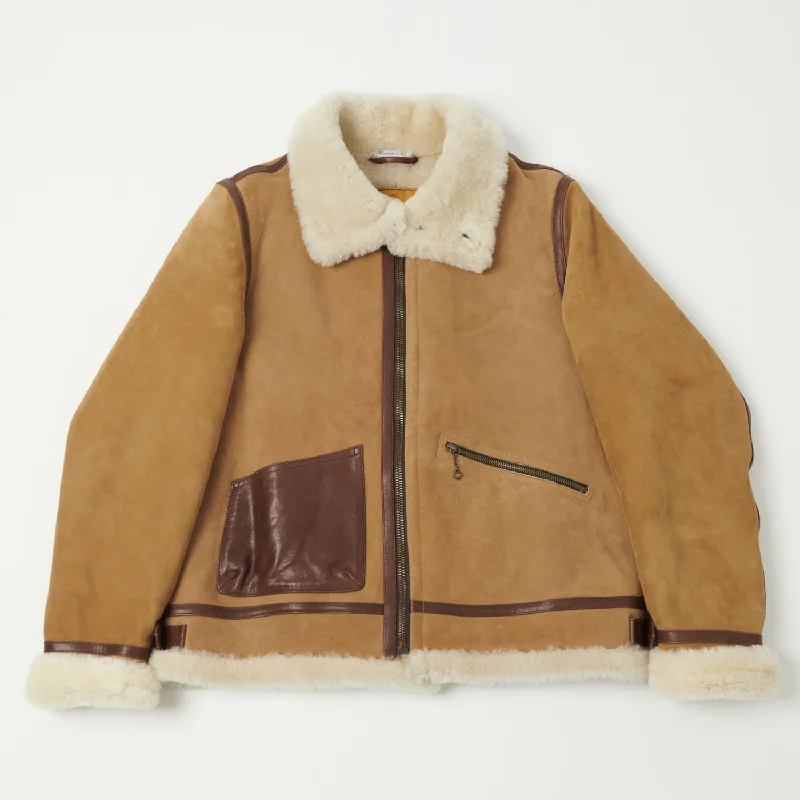 Shangri-La Heritage 'Aviatore' B-3 Shearling Flight Jacket - Sabbia