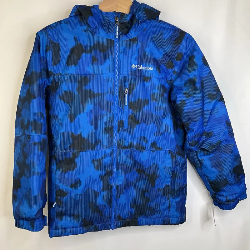 Size 10-12: Columbia Omni-Heat Blue/Black Camo Winter Coat