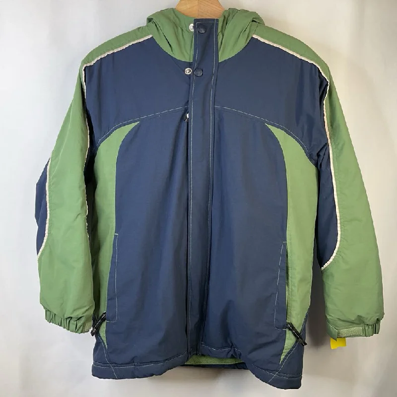 Size 12-14: REI Green & Blue Fleece Lined Winter Coat