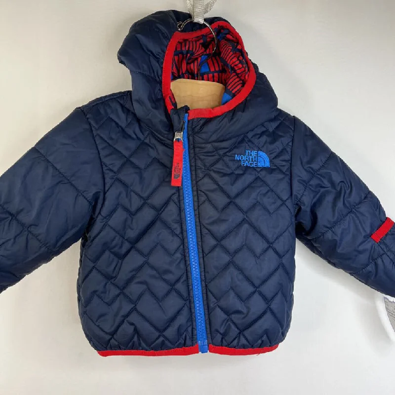 Size 12m: The North Face Navy Blue & Red Reversable Coat