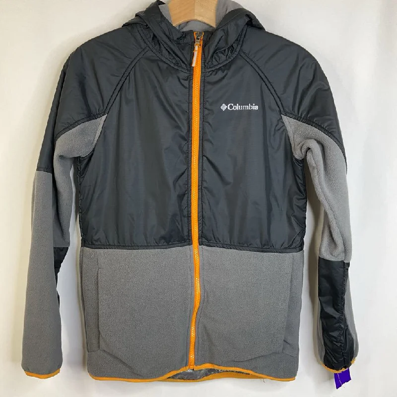 Size 14-16: Columbia Omni-Heat Black/Grey Fleece Lined Coat