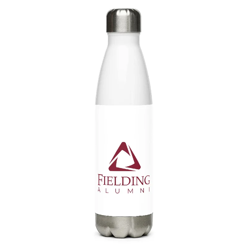 Stainless Steel Water Bottle - White | Alumni Logo