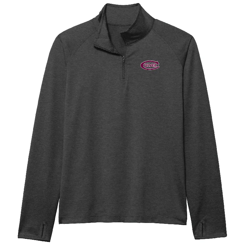 Womens Culver-C Swerve 1/4 Zip - Charcoal Heather