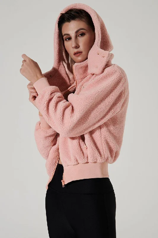 Teddy Sherpa Jacket - Rose Quartz