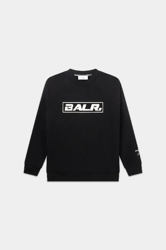 The Club Box Fit Crewneck Jet Black