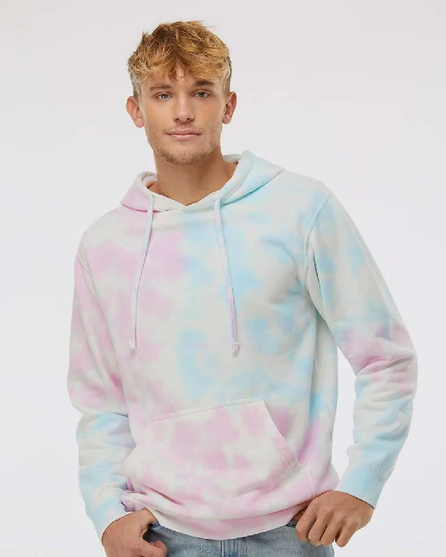 Unisex Midweight Tie Dye Hooded Pullover