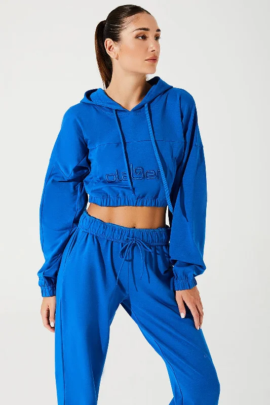 Women's Hoodie Croptop - Atlantis