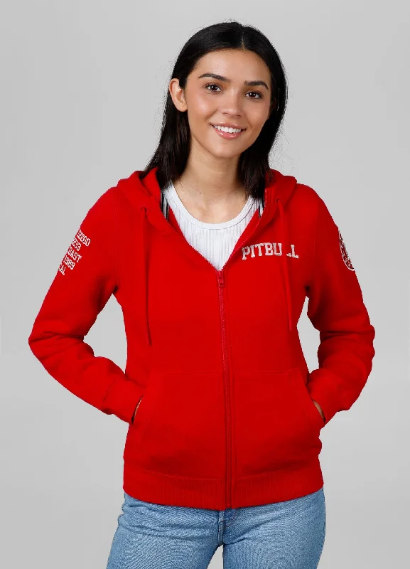 Women's zip-up hoodie French Tyrian