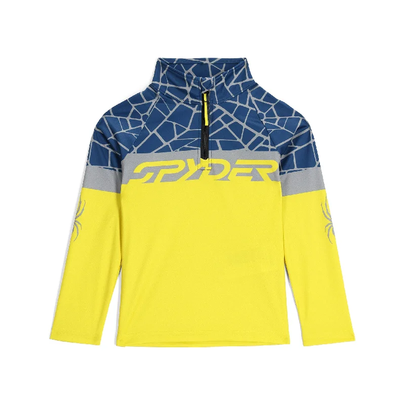 Little Boys Bug Half Zip - Acid Yellow