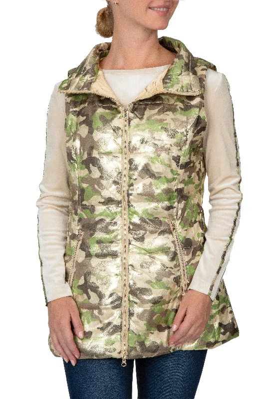 Camou Foil Puffer Vest