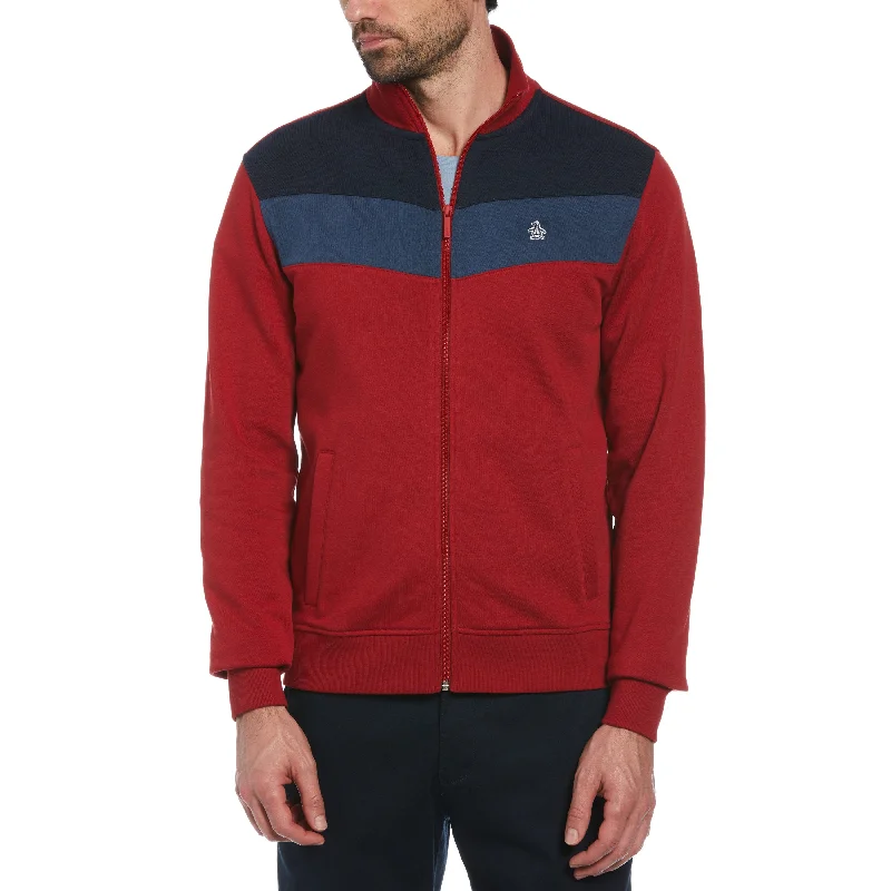 Colorblock Fleece Track Jacket