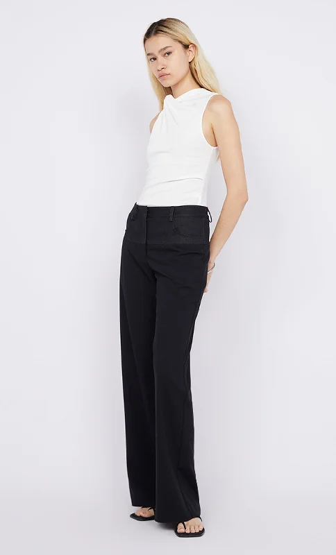 NINAH YOKE PANT - BLACK/INDIGO