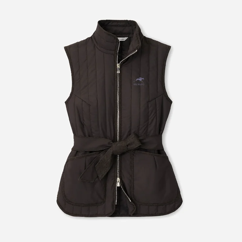 Peter Millar Keeneland Women's Scout Quilted Vest With Tie