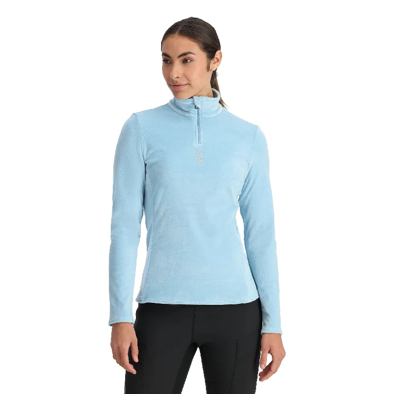 Womens Shimmer Bug Half Zip - Blue Drift