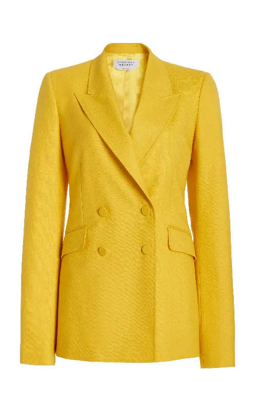 Stephanie Blazer in Golden Birch Superfine Wool