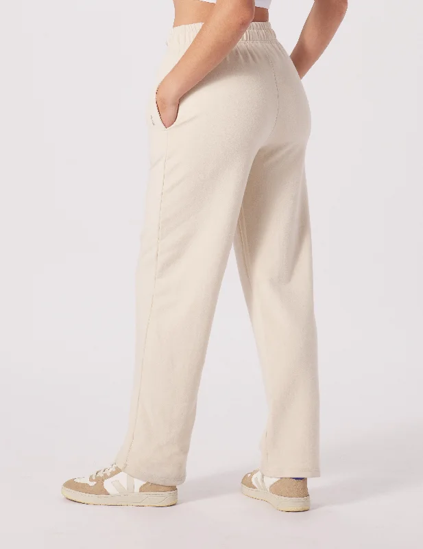 Straight Leg Sweatpant: Oatmilk