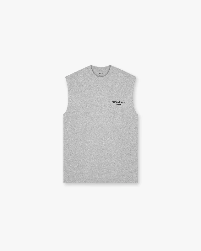 Team 247 Oversized Tank - Ash Grey