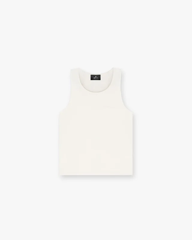 Waffle Vest - Antique White